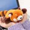Very precious, soft and fragrant, little panda magnetic refrigerator sticker, plush doll, toy table companion doll, cute and fun, ideal for gifting, magnetic plush doll, switch decoration, home cute wall-mounted style details Picture